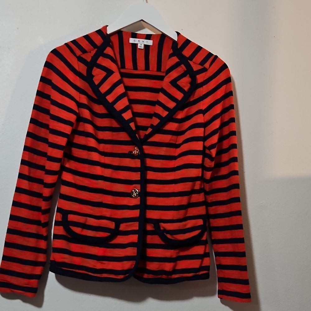 Cabi NAUTICAL  striped Blazer style 224 S